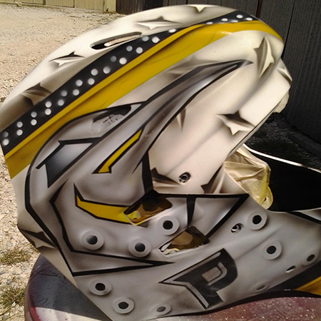 custom painted goalie mask