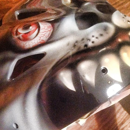 custom painted goalie mask